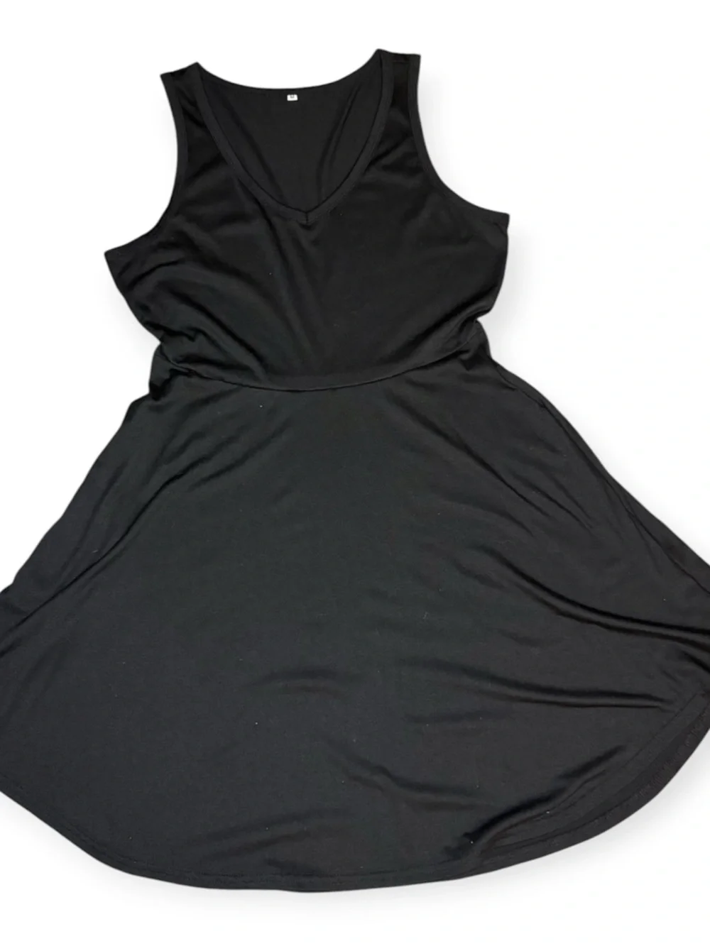 Causal Summer Dress in Black - Picture 4 of 5